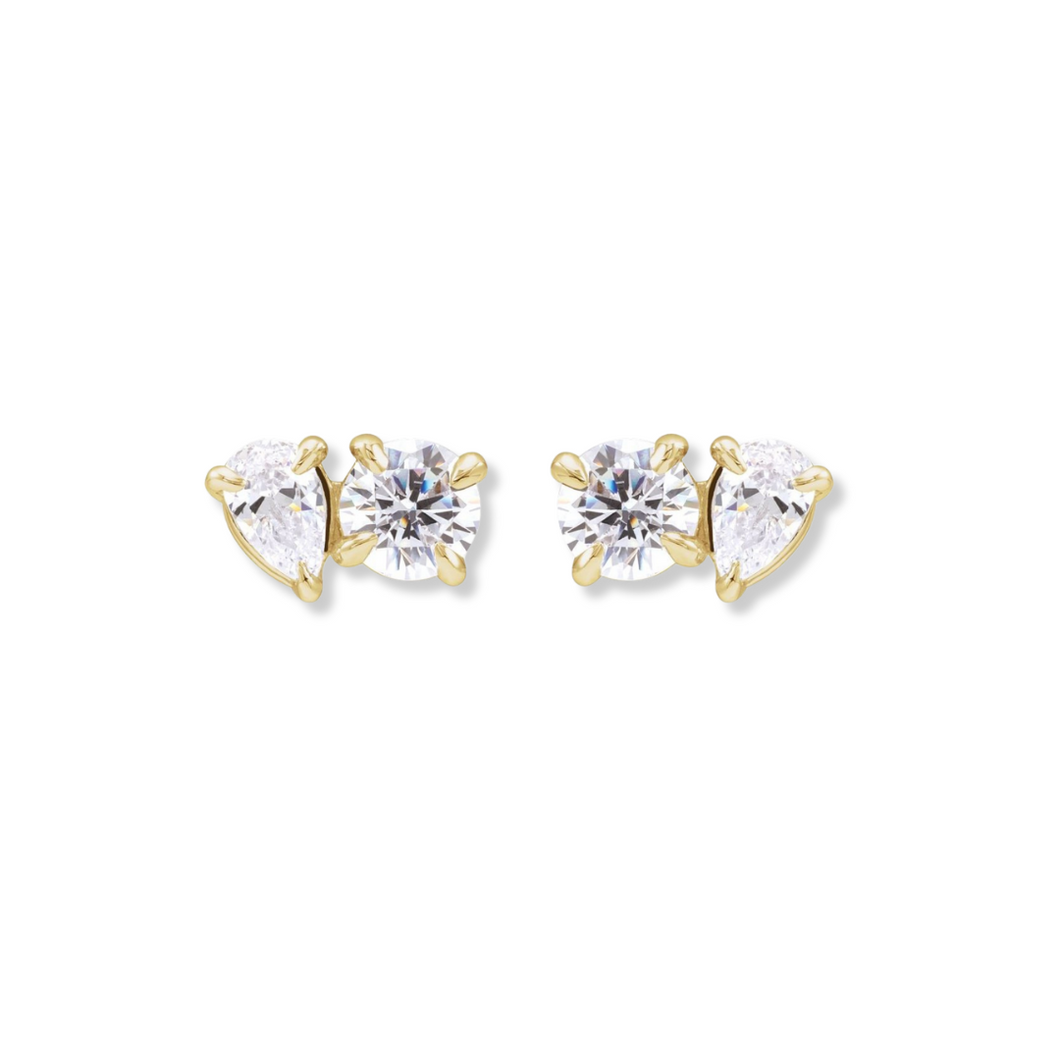 Lumière Drops Stud Earrings Lab-Grown Diamond