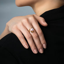 Load image into Gallery viewer, Ripple Effect Ring - Japanese Akoya Pearl
