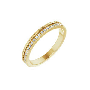 14K Solid Gold 1/6 CTW Natural Diamond Eternity Band