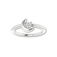 Load image into Gallery viewer, 14K Gold 1/10 CT Natural Diamond Celestial Ring
