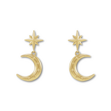 將圖片載入圖庫檢視器 Crescent Moon &amp; Star Earrings
