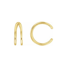 Load image into Gallery viewer, 14K Solid Gold Negative Space Ear Cuff
