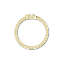 將圖片載入圖庫檢視器 14K Gold 1/10 CT Natural Diamond Celestial Ring
