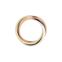 將圖片載入圖庫檢視器 Tri-Color 6-Band Rolling Ring 14K Solid Gold

