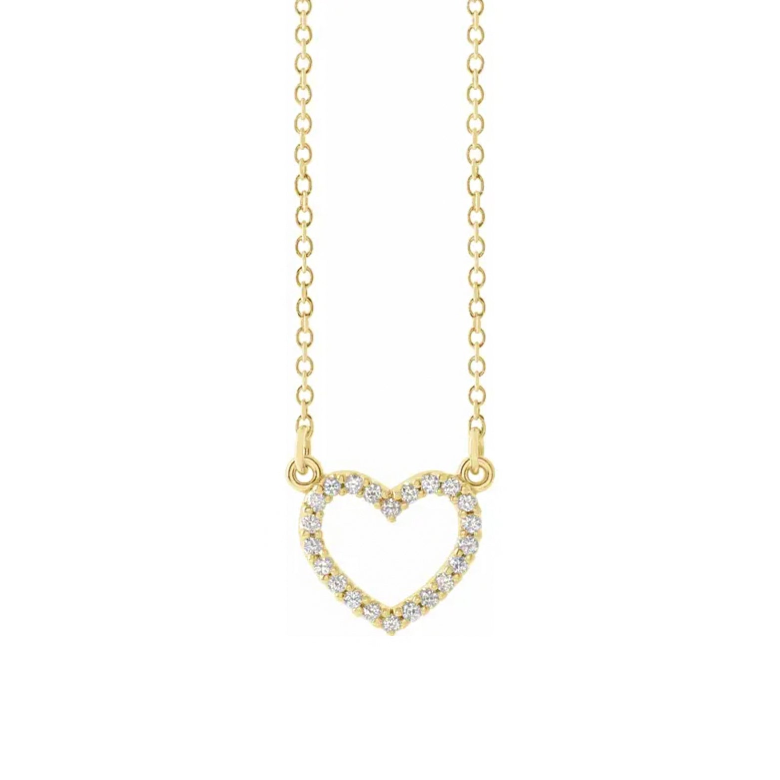 Petite heart store necklace