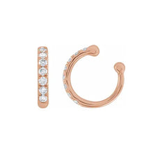 Load image into Gallery viewer, 14K Solid Gold 1/6 CTW Natural Diamond Ear Cuff
