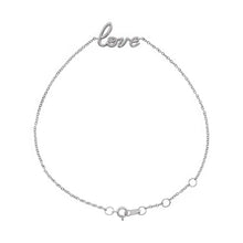 Load image into Gallery viewer, Sterling Silver Love 6 1/2-7 1/2&quot; Bracelet
