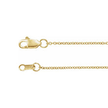 Load image into Gallery viewer, 14K Yellow Solid Gold Three-Stone 18&quot; Necklace
