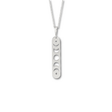 Load image into Gallery viewer, Diamond Moon Phase Bar Necklace
