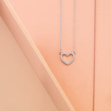 將圖片載入圖庫檢視器 14K Solid Gold .08 CTW Natural Diamond Petite Heart 16&quot; Necklace
